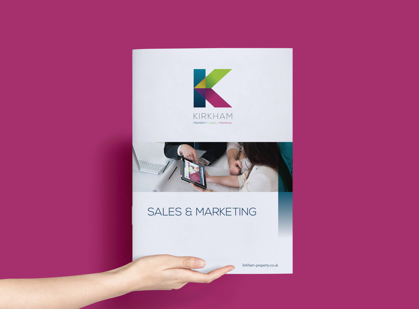 A visual of the Kirkham Property sales and marketing brochure design